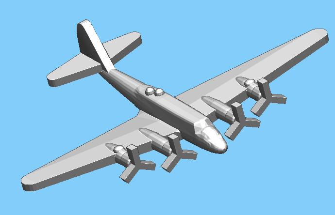Italian Piaggio P.108 Bombardiere - Bomber - 1:900