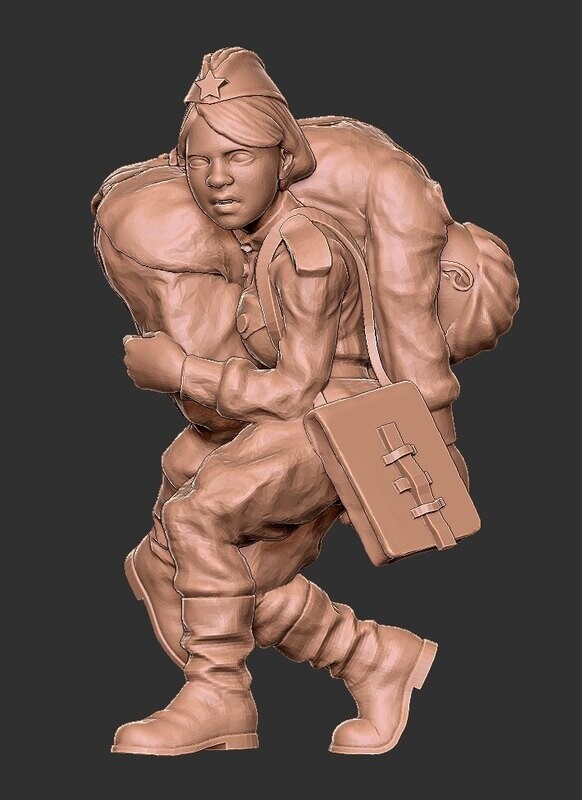 Soviet Woman Medic 002 - 1/48 Scale