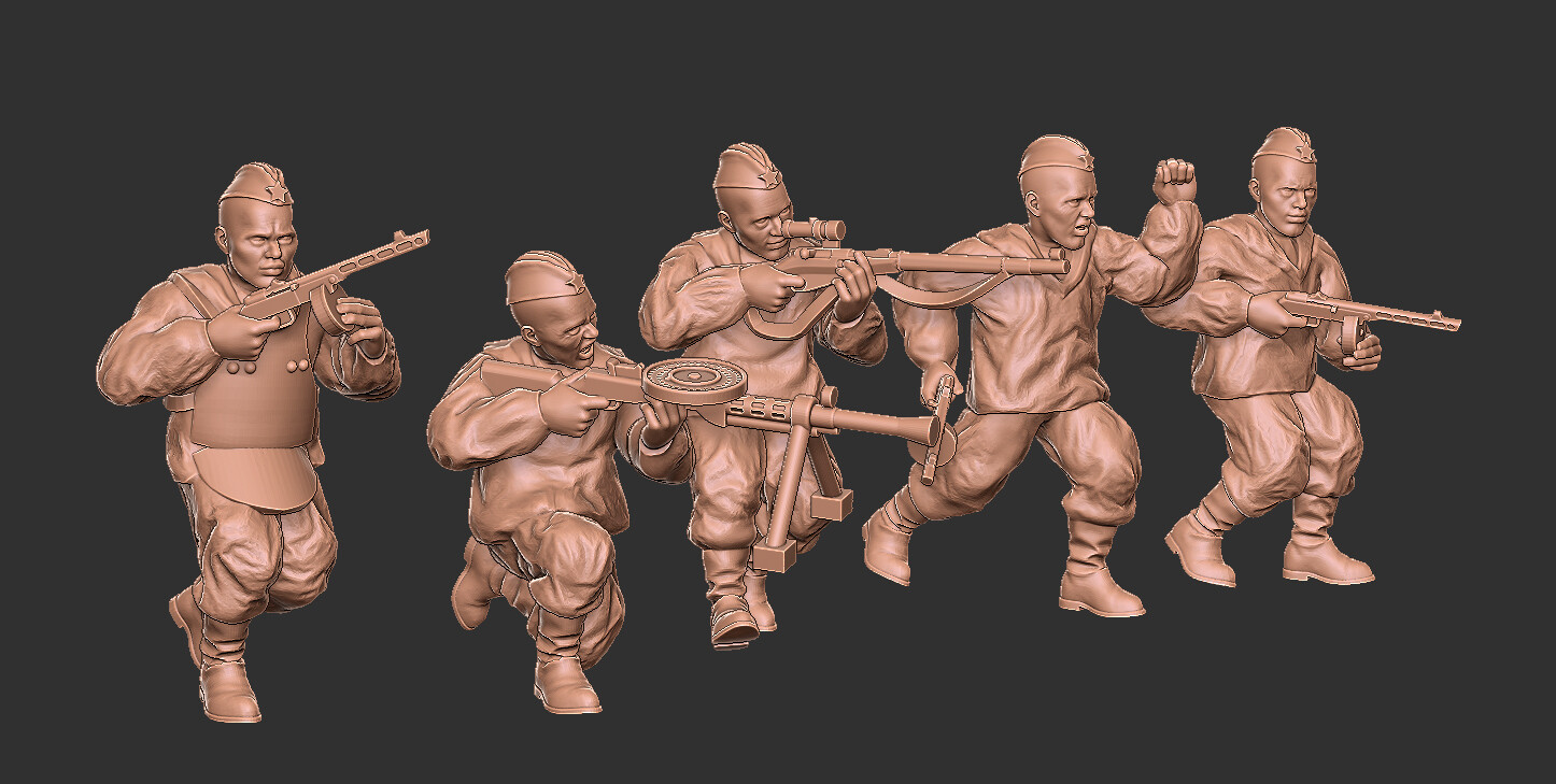 Soviet Scouts - 1/48 Scale