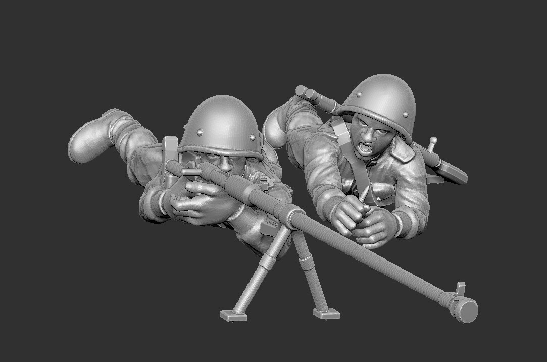 Soviet Anti Tank Team - 1/48 Scale
