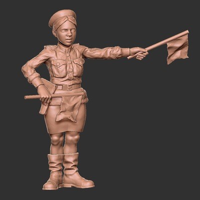 Soviet Woman Flight Deck Operative - 1/56 Scale