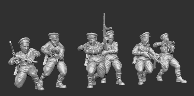 Soviet NKVD Squad 002 - 1/56 Scale