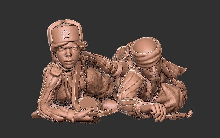 Soviet Winter Woman Medic 002 - 1/56 Scale