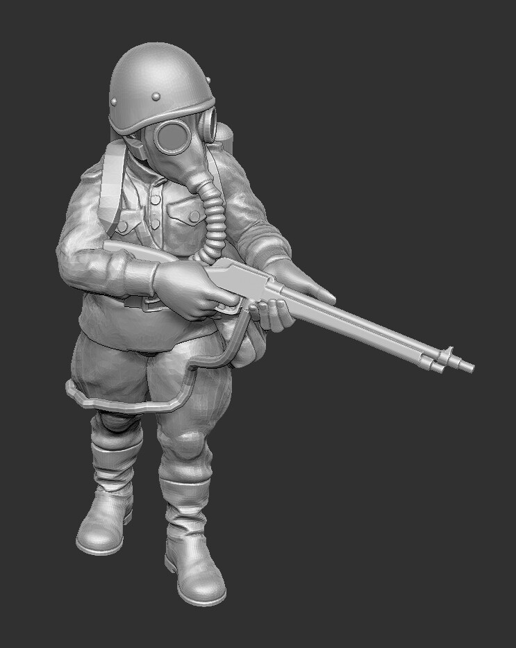 Soviet Flame Soldier 004 - 1/56 Scale