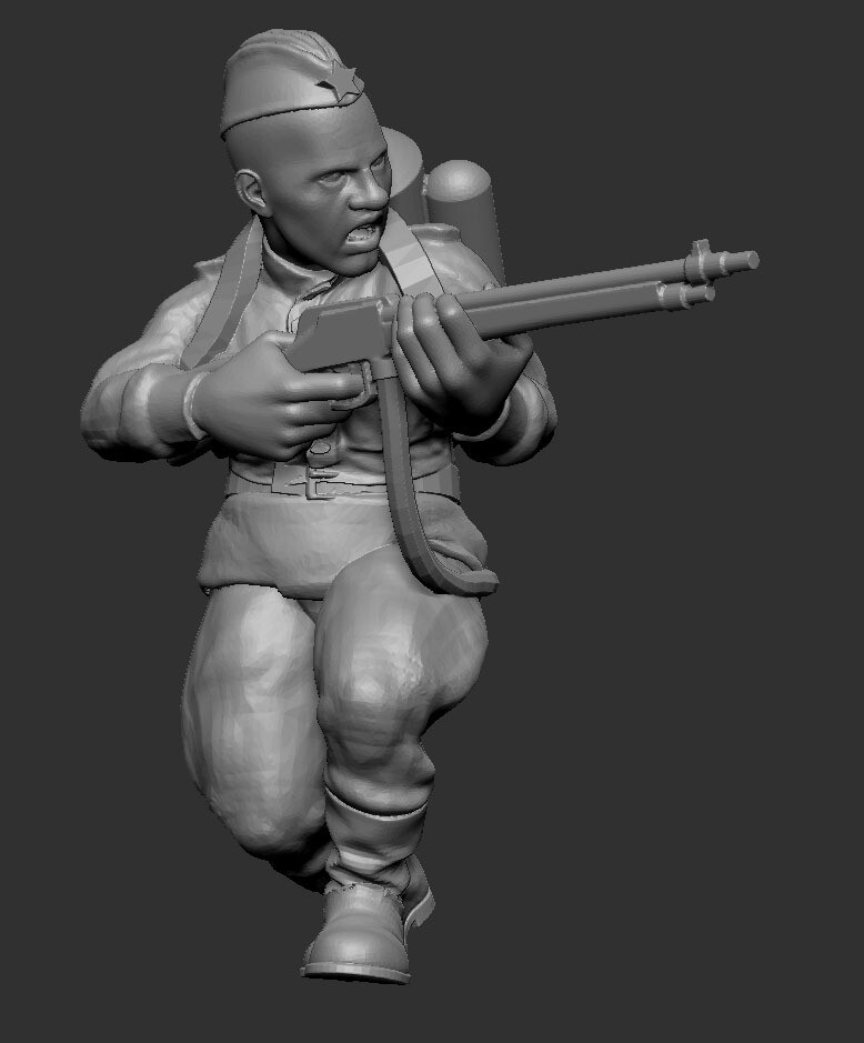 Soviet Flame Soldier 003 - 1/48 Scale