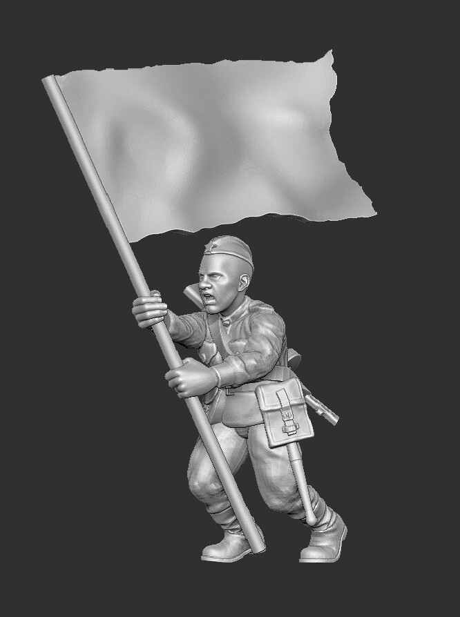 Soviet Flag Carrier - 1/56 Scale