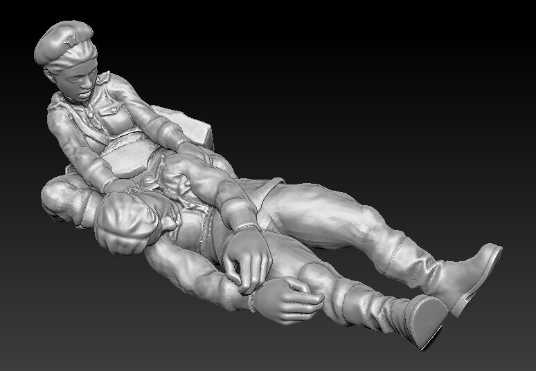 Soviet Woman Medic 003 - 1/48 Scale