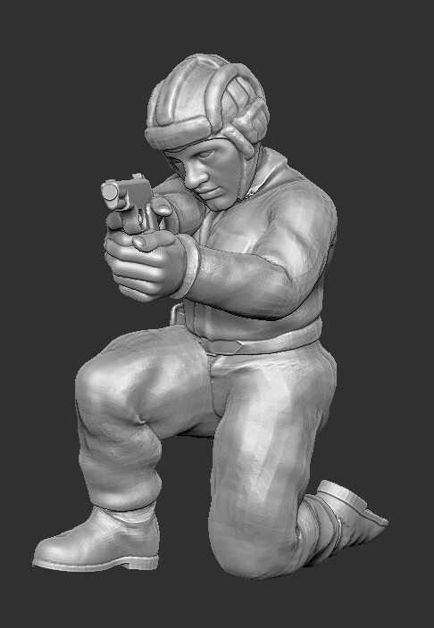 Soviet Tank Officer 002 - 1/56 Scale