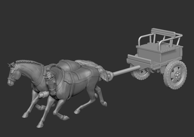 Soviet Ammo Cart - 1/48 Scale