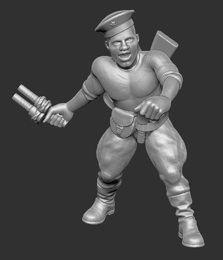 Soviet Marine with Grenade 001 - 1/48 Scale