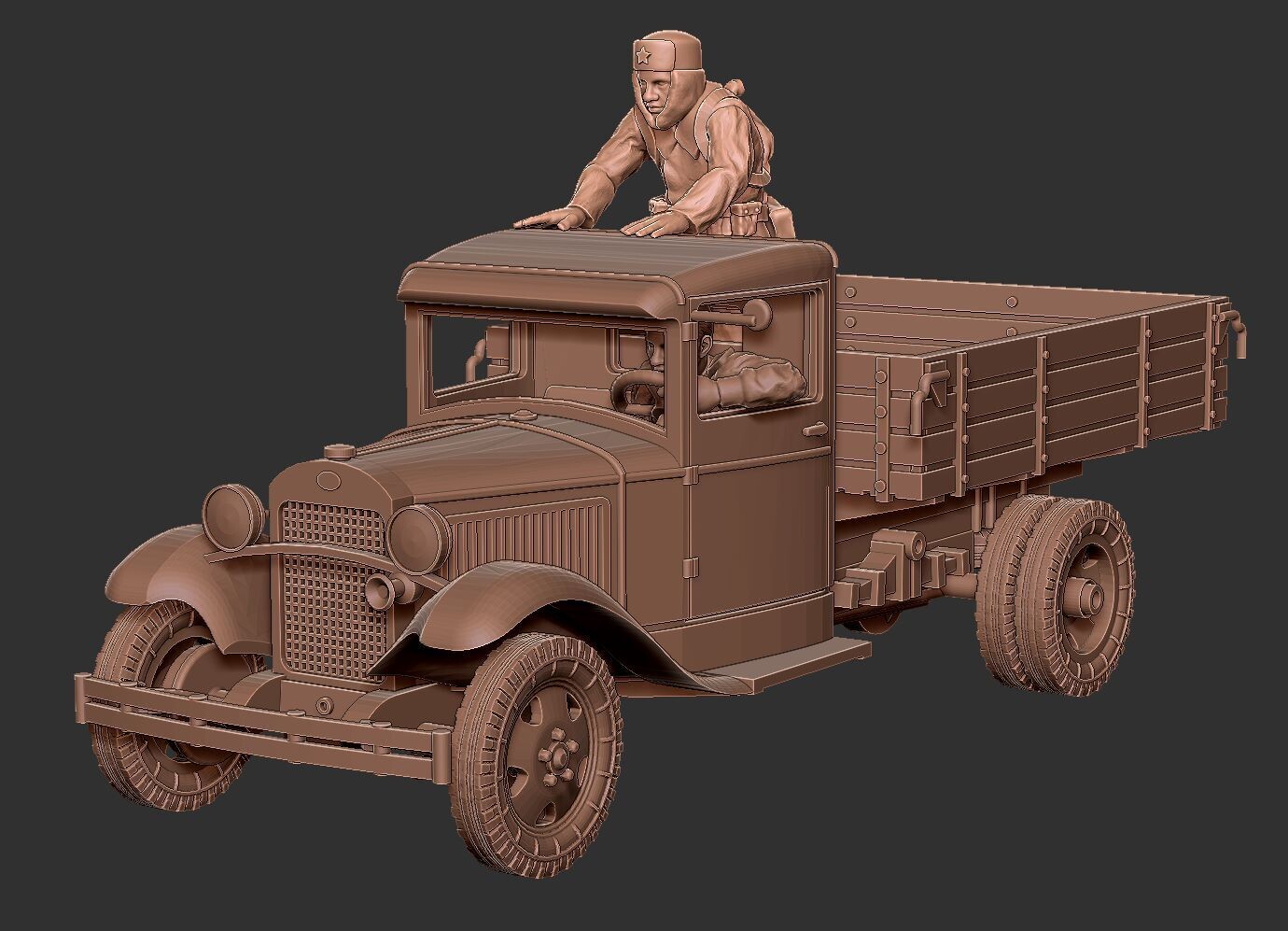 Soviet Gaz AAA Truck - 1/48 Scale