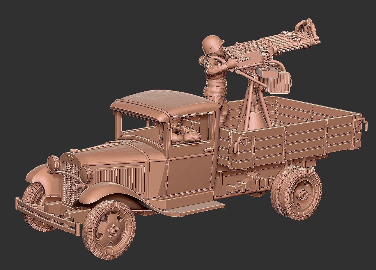Soviet Gaz AA Truck - 1/48 Scale