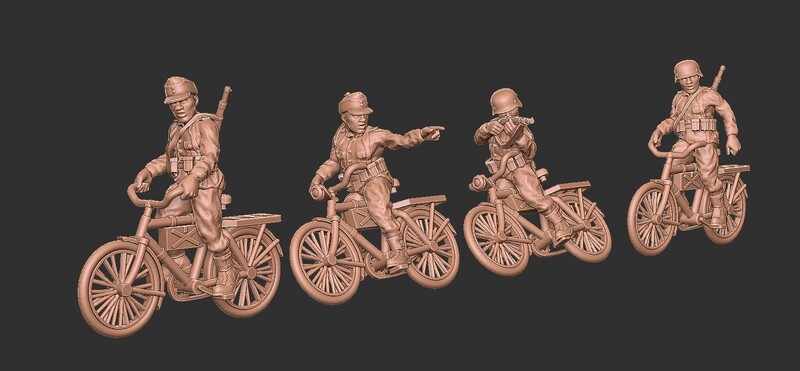 German Bike Squad - 1/56 Scale