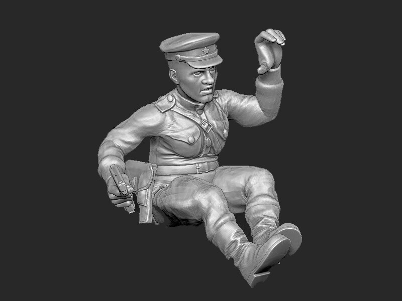 Soviet Officer Truck Crew - 1/48 Scale
