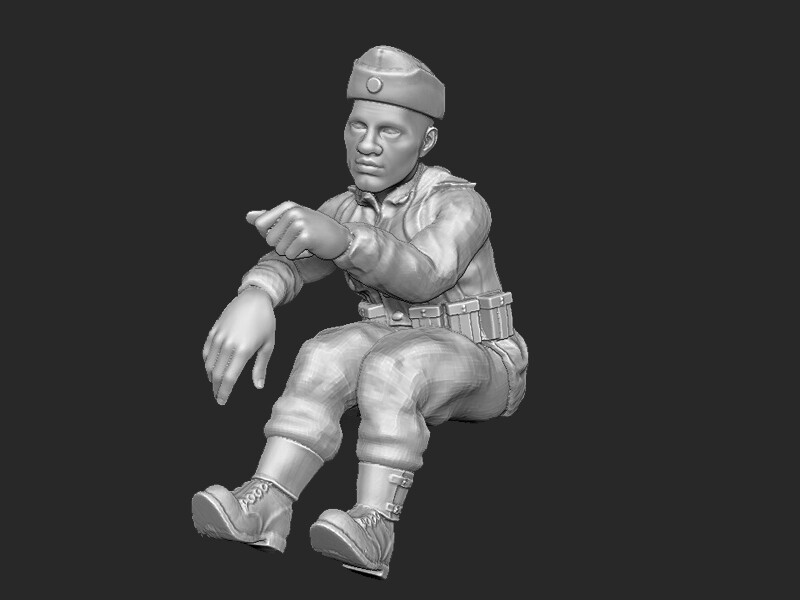 German Driver  - 1/56 Scale