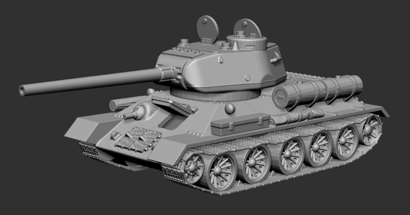 T-34/85 (1943)  - 1/48 Scale