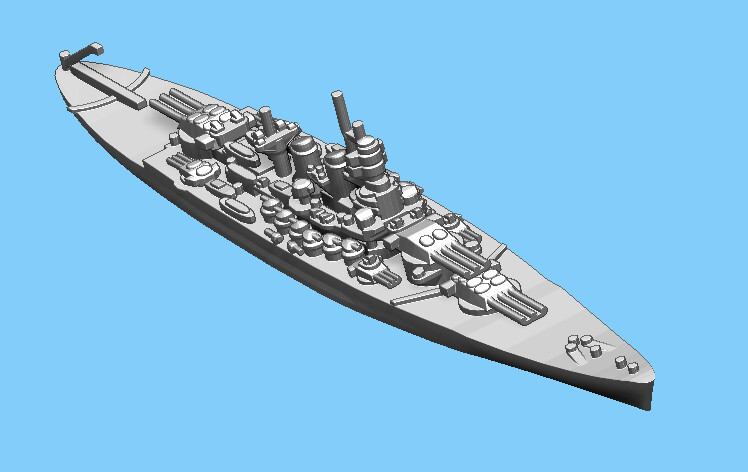 Italian Littorio - Battleship - 1:1800