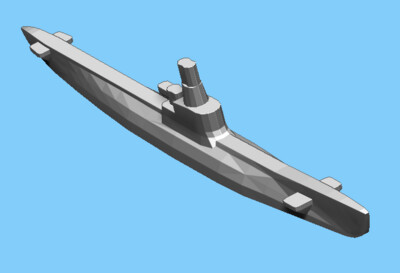 Italian Foca - Submarine - 1:1800