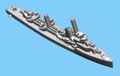 Soviet Gnevny - Destroyer - 1:1800