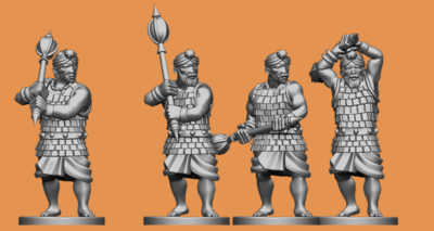 Indian Armoured Macemen Pack (28mm)