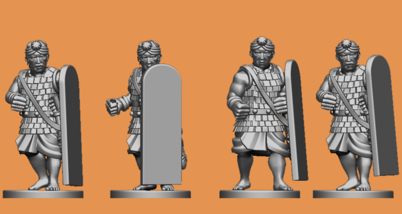 Indian Armoured Spearmen Regiment with Command Pack (28mm)