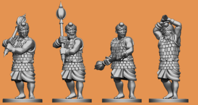 Indian Armoured Macemen Regiment with Command Pack (28mm)