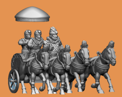 Indian King on Chariot Pack (28mm)