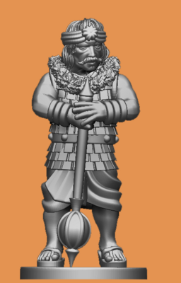 Indian Hero with Mace (28mm)