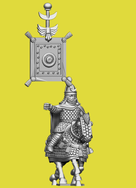 Palmyran Battle Standard Bearer on Horse Pack (28mm)