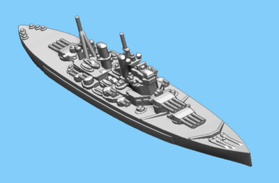 British Lion Class (Quad Guns) - Battleship - 1:1800