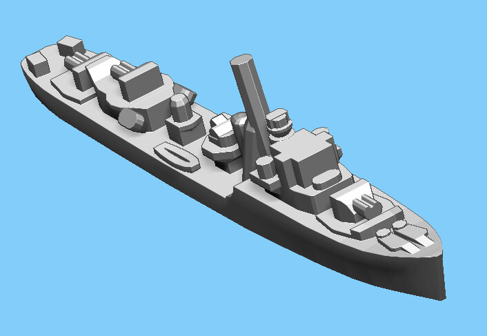 British Hunt MK II Class - Destroyer - 1:2400