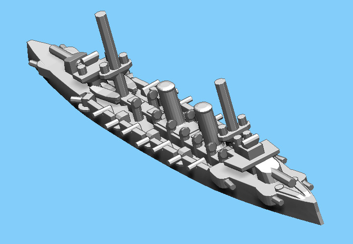 Japanese Kasagi - Cruiser - 1:1800
