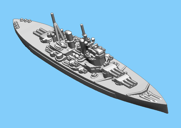 British Lion Class (Triple Guns) - Battleship - 1:1800