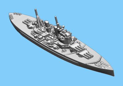 British Lion Class (Triple Guns) - Battleship - 1:1800
