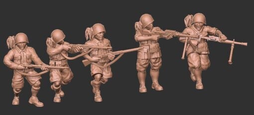 Italian Squad 1 - 1/48 Scale