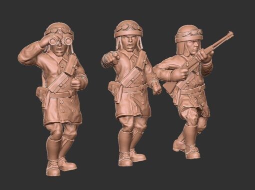 Italian Tank Crew - 1/56 Scale