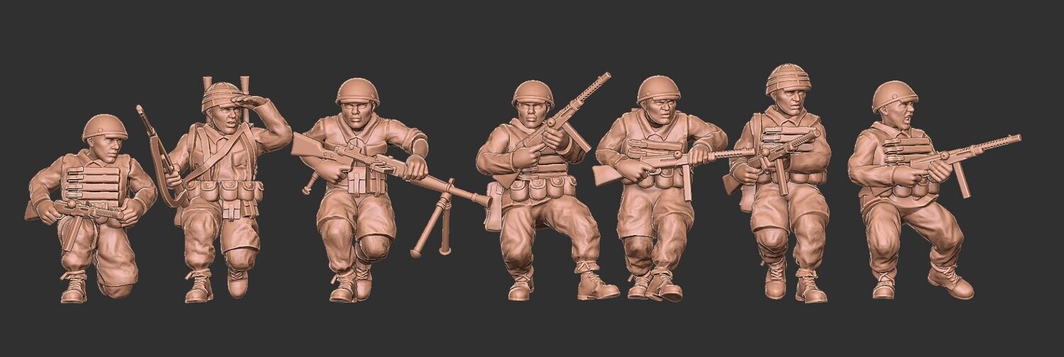 Italian Paratroopers - 1/48 Scale