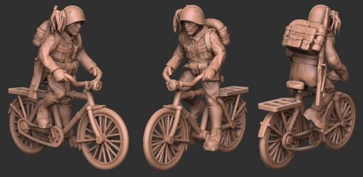 Italian on Bike  - 1/48 Scale