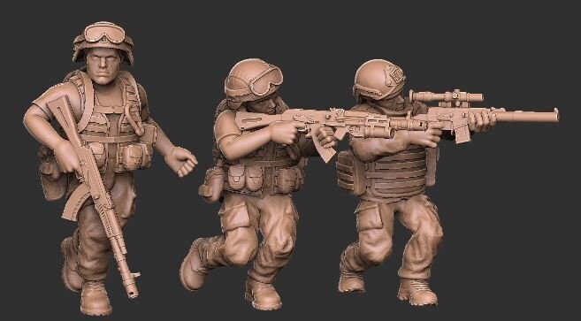 Russian Squad 6 - 1/48 Scale
