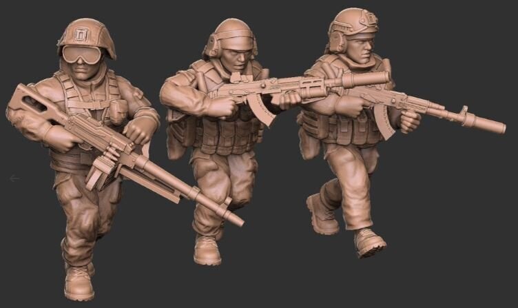 Russian Soldiers 6 - 1/48 Scale