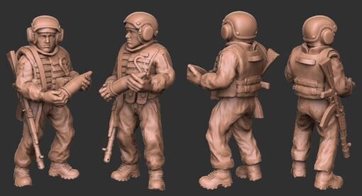 Russian Tank Crew - 1/48 Scale
