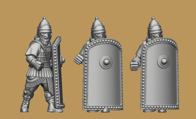 Qurubuti Spearmen with Large Shield Pack (28mm)
