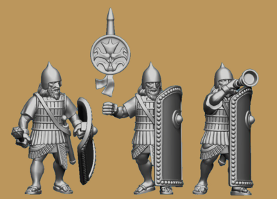 Kisir Sharruti Command with Large Shield Pack (28mm)
