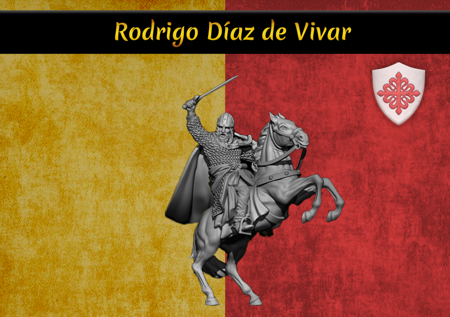 Rodrigo Diaz de Vivar on Horse Pack (28mm)