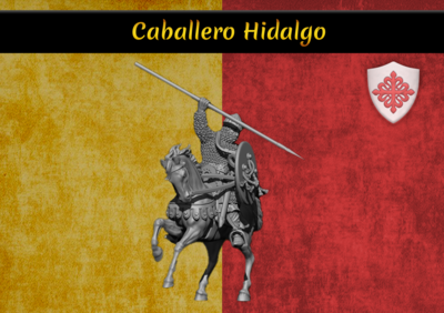 Caballero Hidalgo on Horse Pack (28mm)
