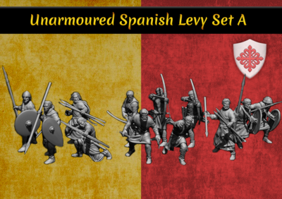 Unarmoured Spanish Levy (A) Pack (28mm)