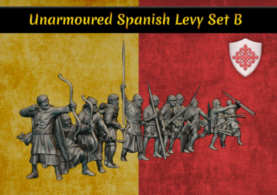 Unarmoured Spanish Levy (B) Pack (28mm)