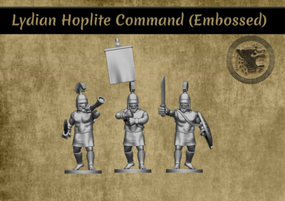 Lydian Hoplite Command Embossed Pack (28mm)