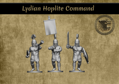 Lydian Hoplite Command Pack (28mm)