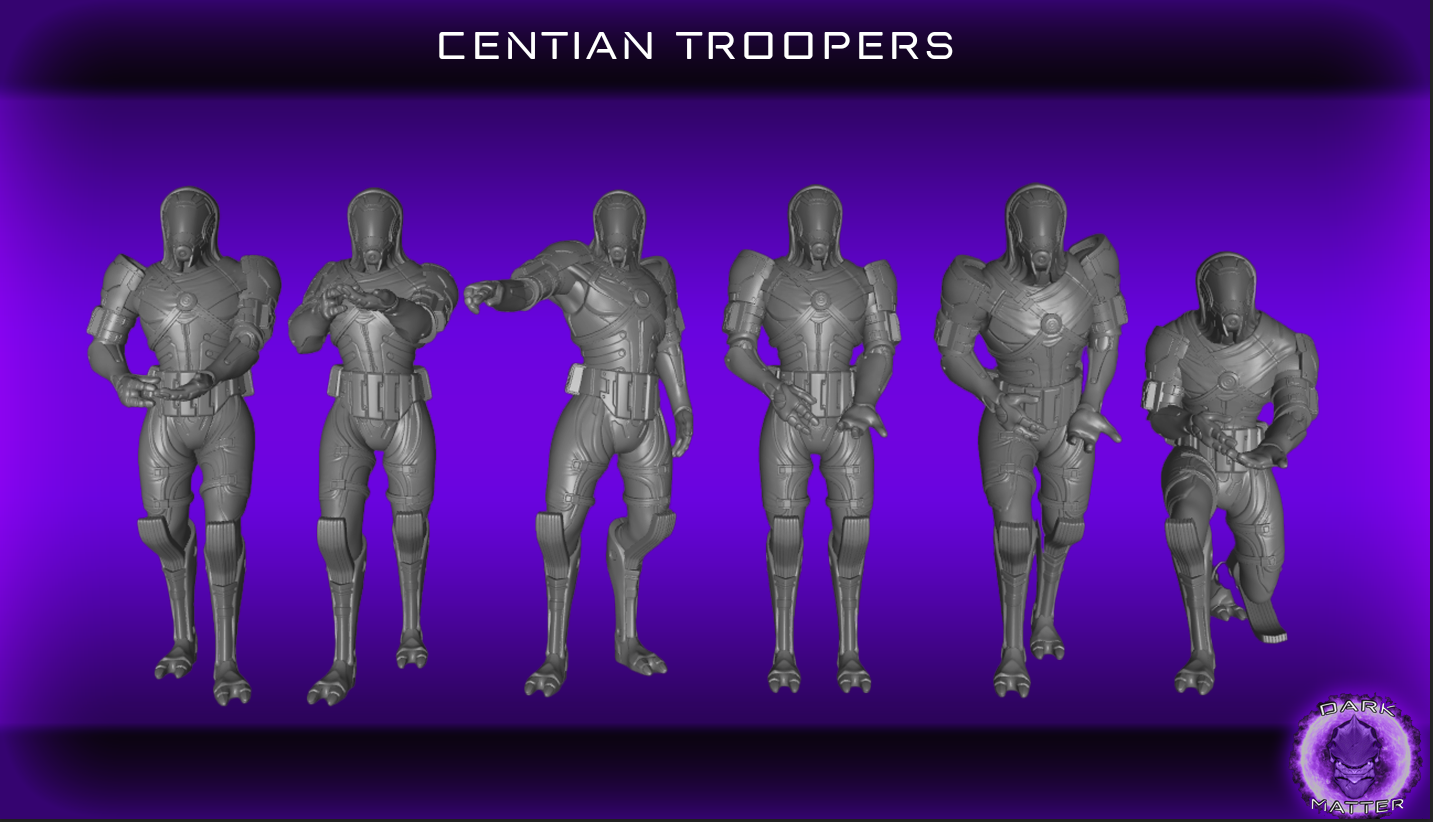 Centian Troopers - Male (40mm)